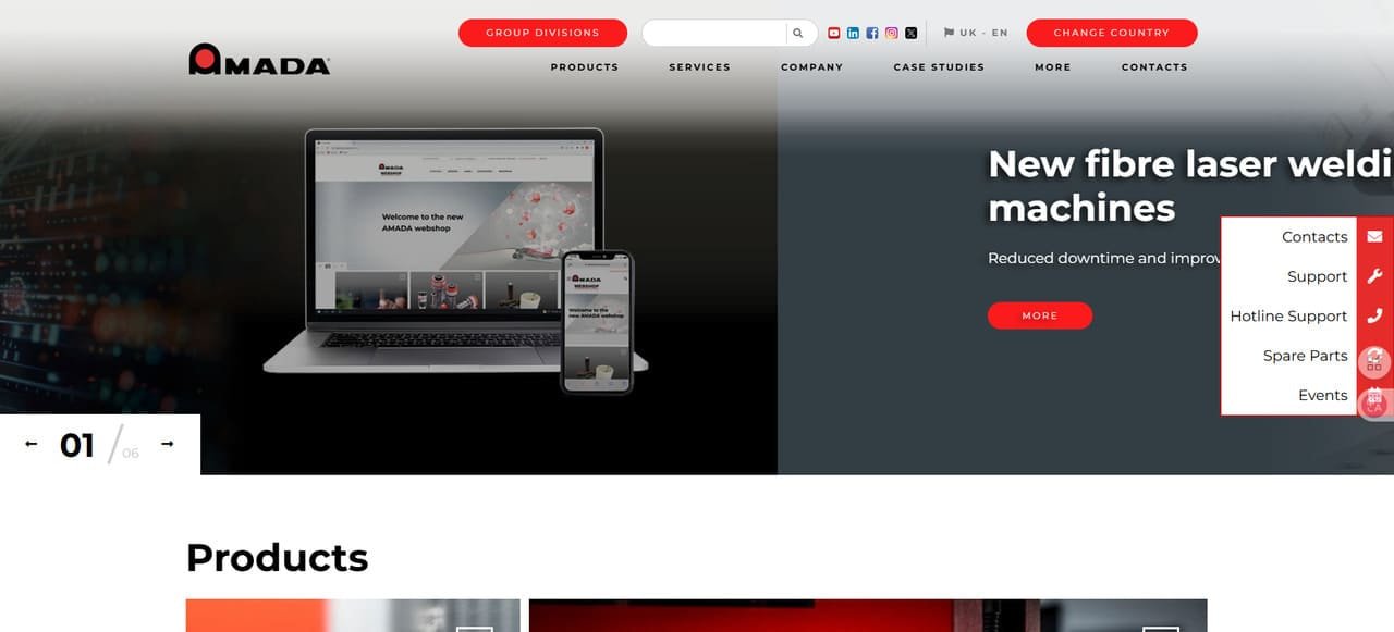 7. amada co., ltd.