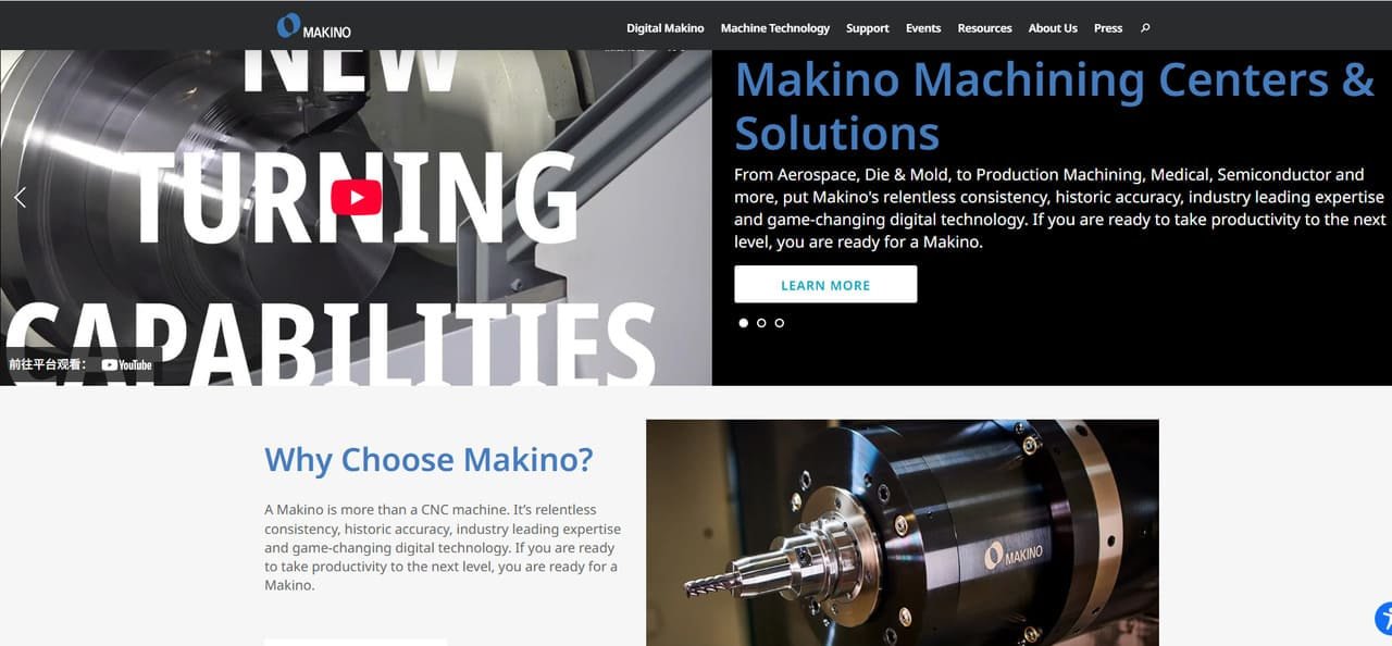 5. makino milling machine co., ltd.