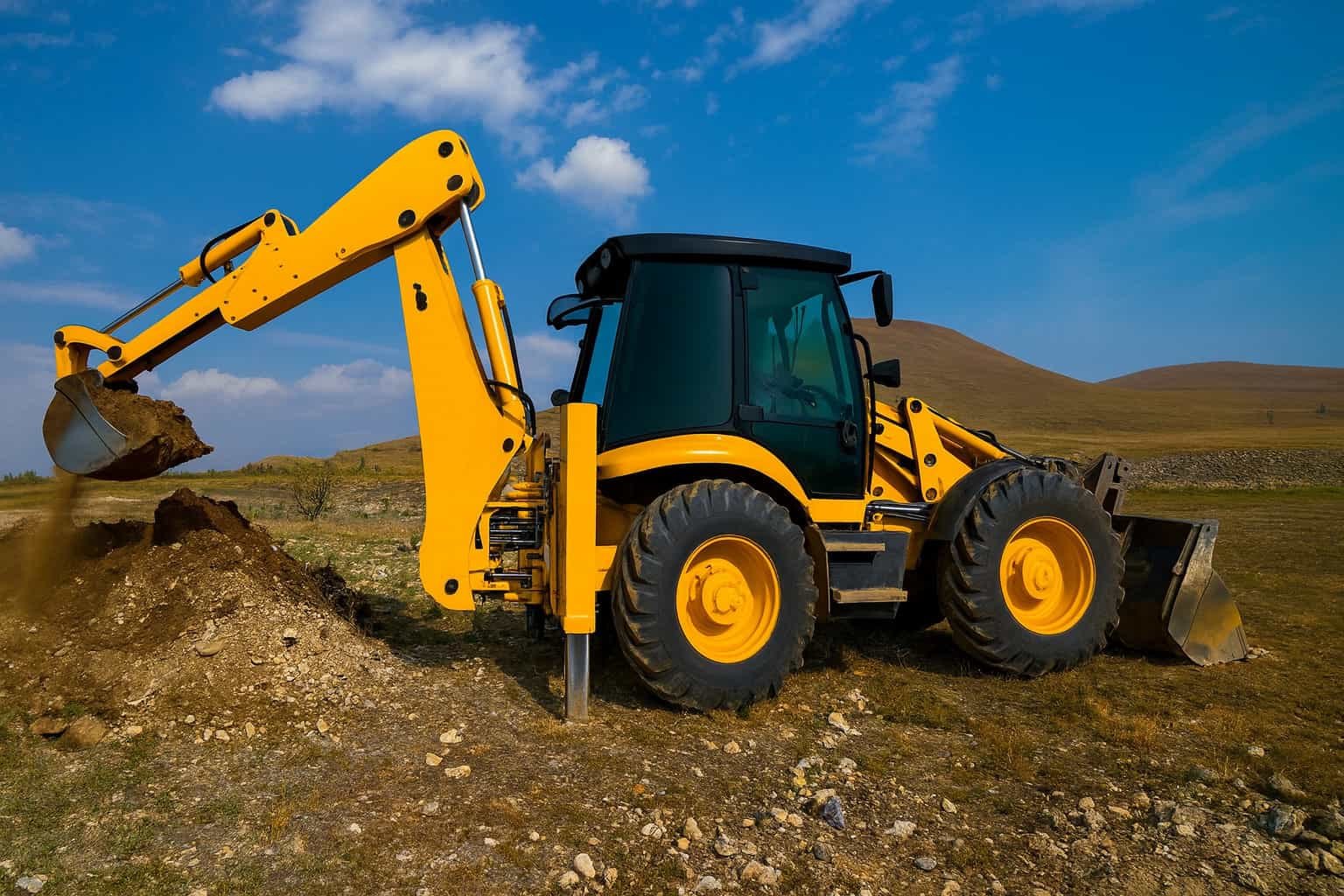 where is a backhoe used