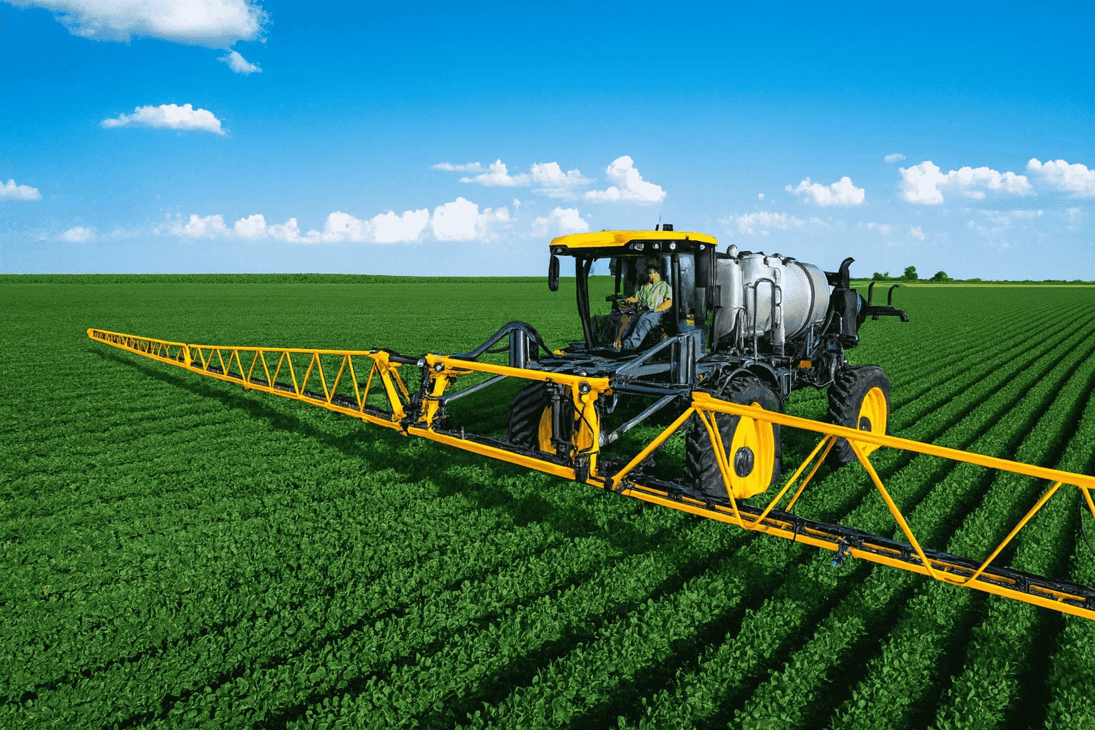 the use of self propelled boom sprayer