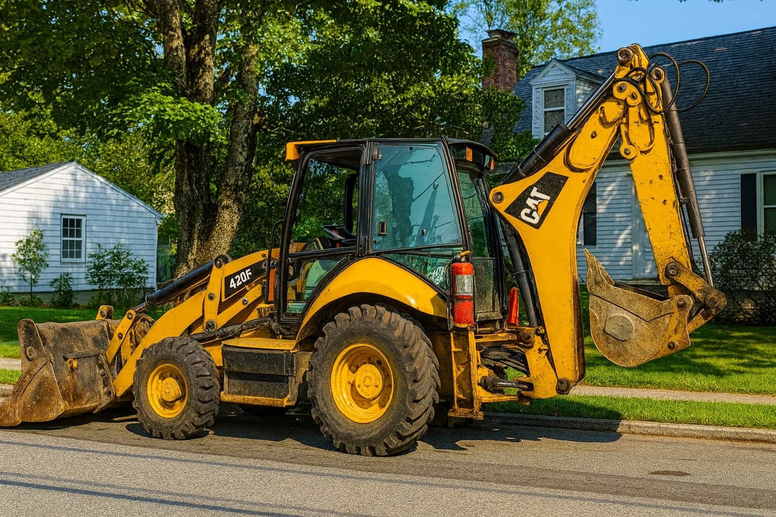 the difference between a backhoe and a jcb