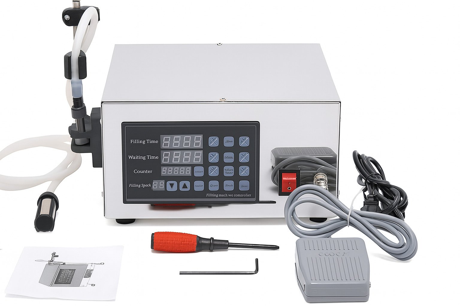 the process of digital liquid filling machine