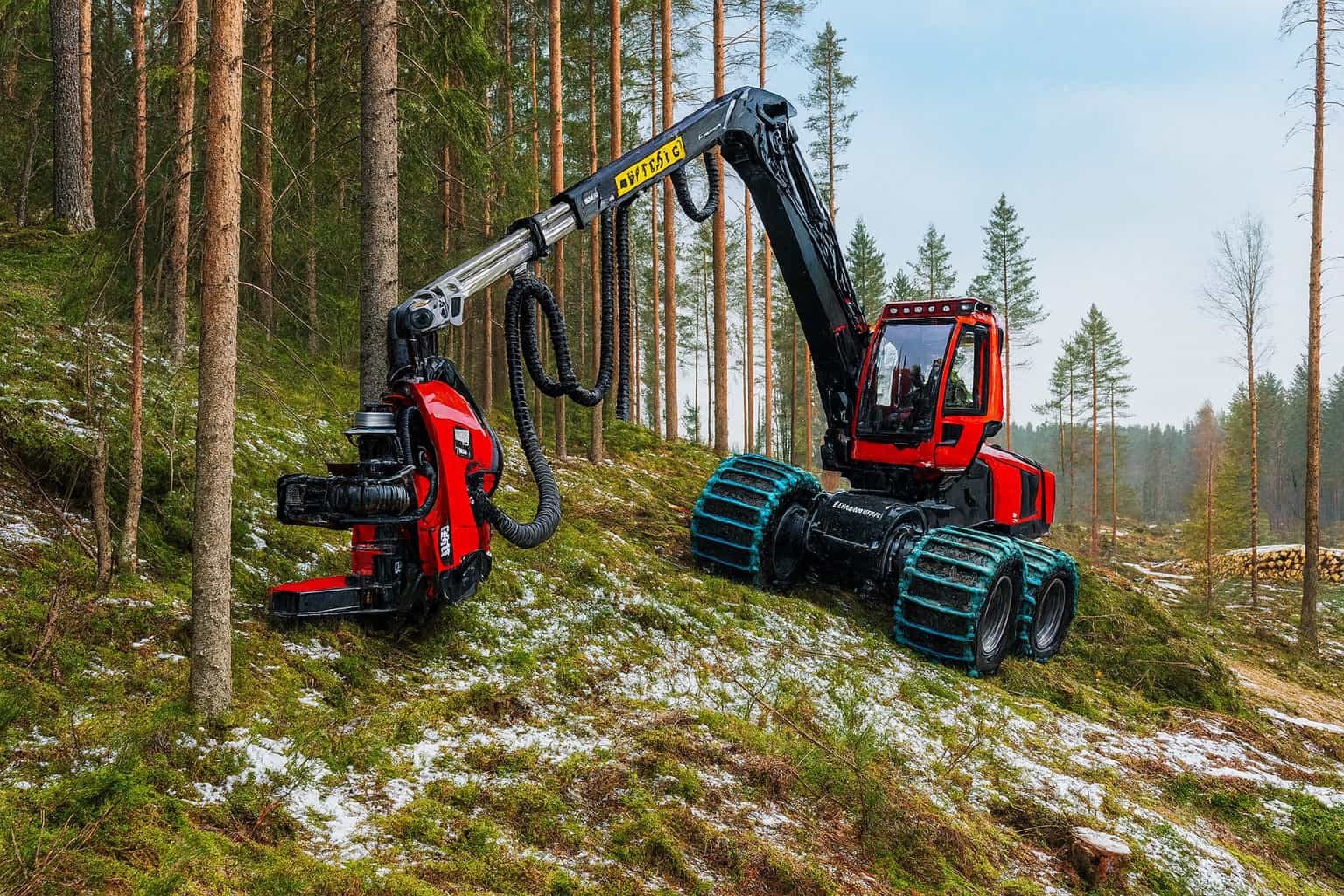 the tree harvester work