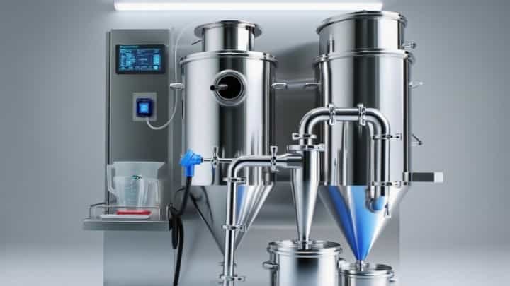 spray drying commonly used